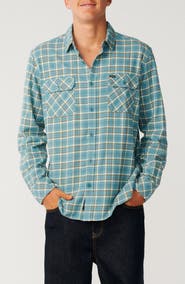 Rip Curl Check Cotton Button-Up Shirt