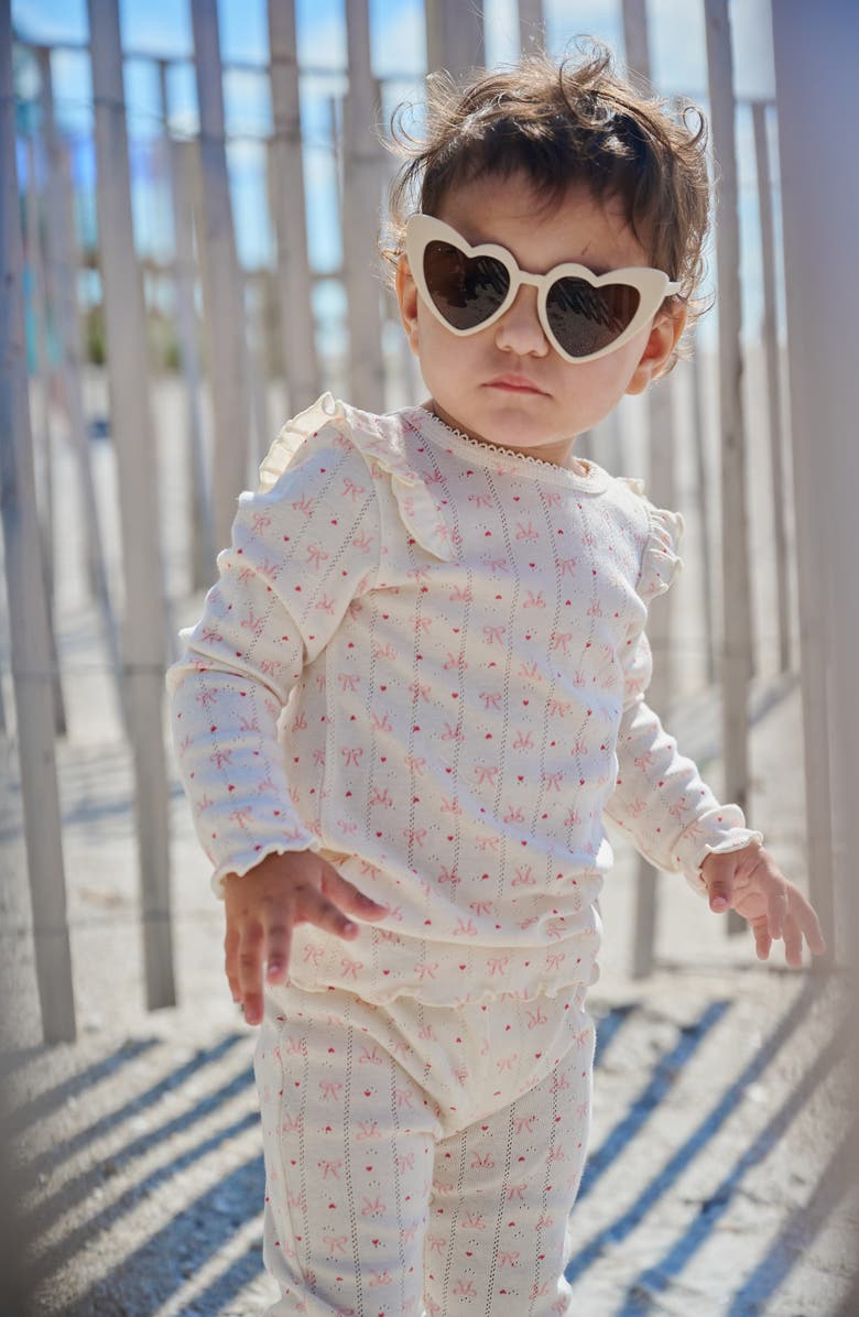 Magnetic Me Kids' Heart 'n' Bow Two-Piece Pajamas, Alternate, color, Hebow