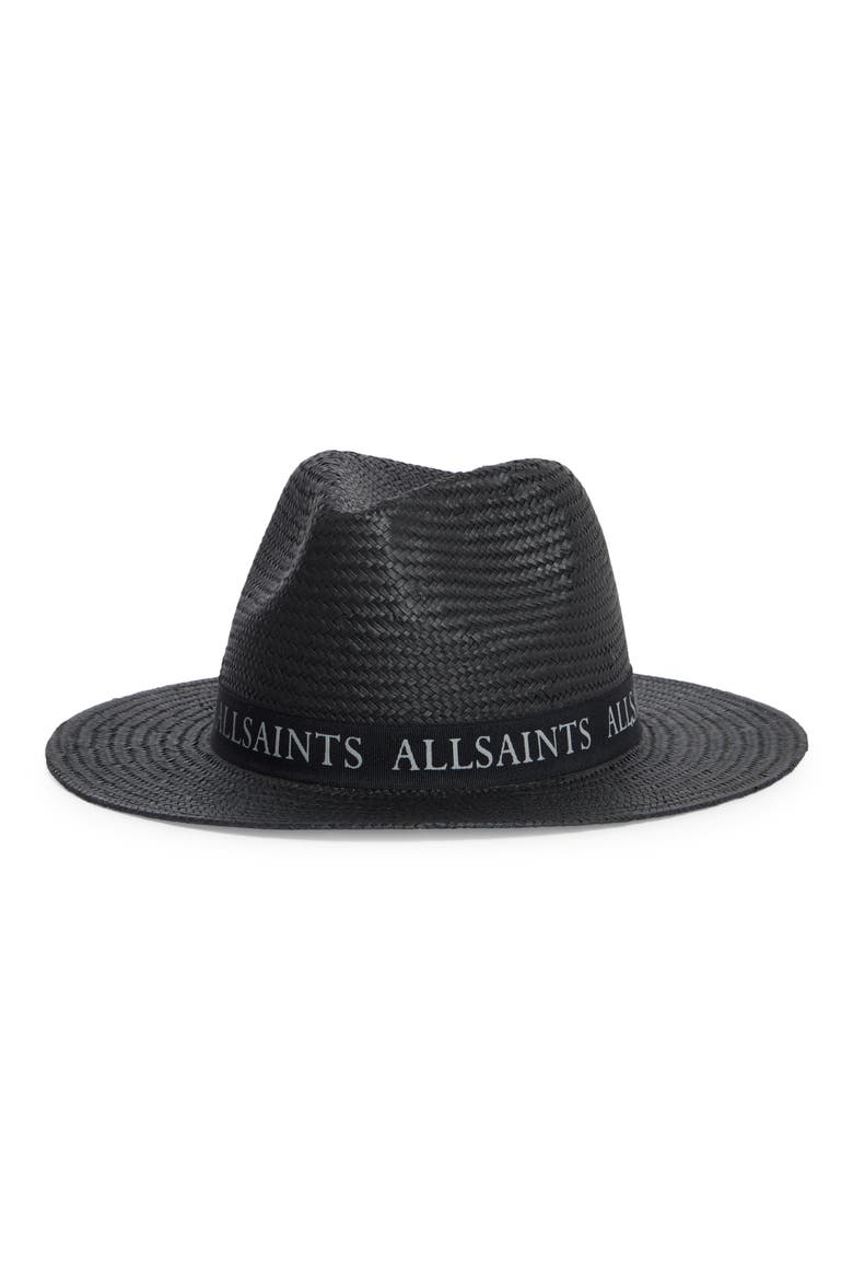 Straw Fedora, Main, color, BLACK