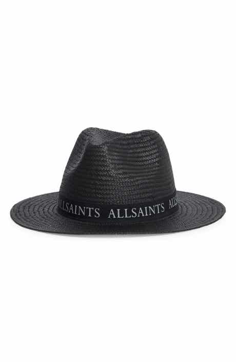 AllSaints Straw Fedora