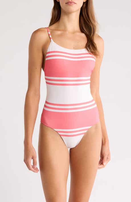 lemlem Elene Stripe Rib One-Piece Swimsuit