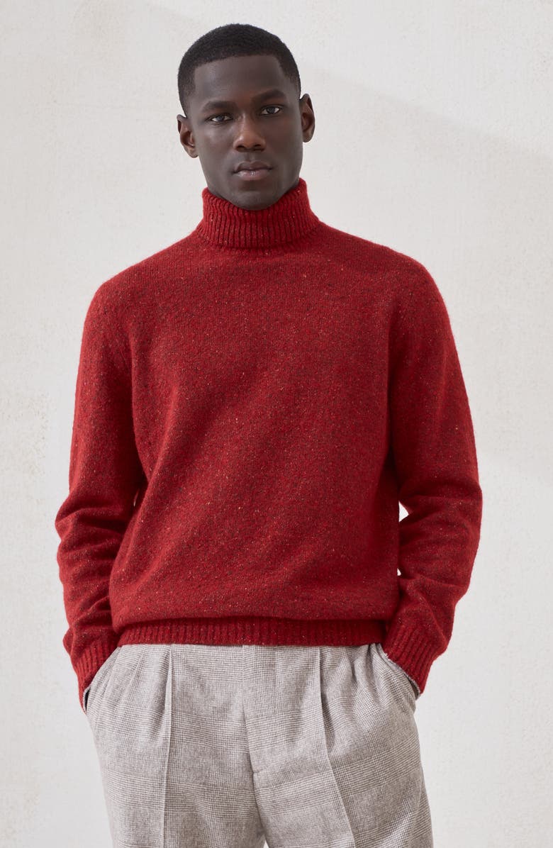 Brunello Cucinelli Knop sweater, Alternate, color, Purple-Red