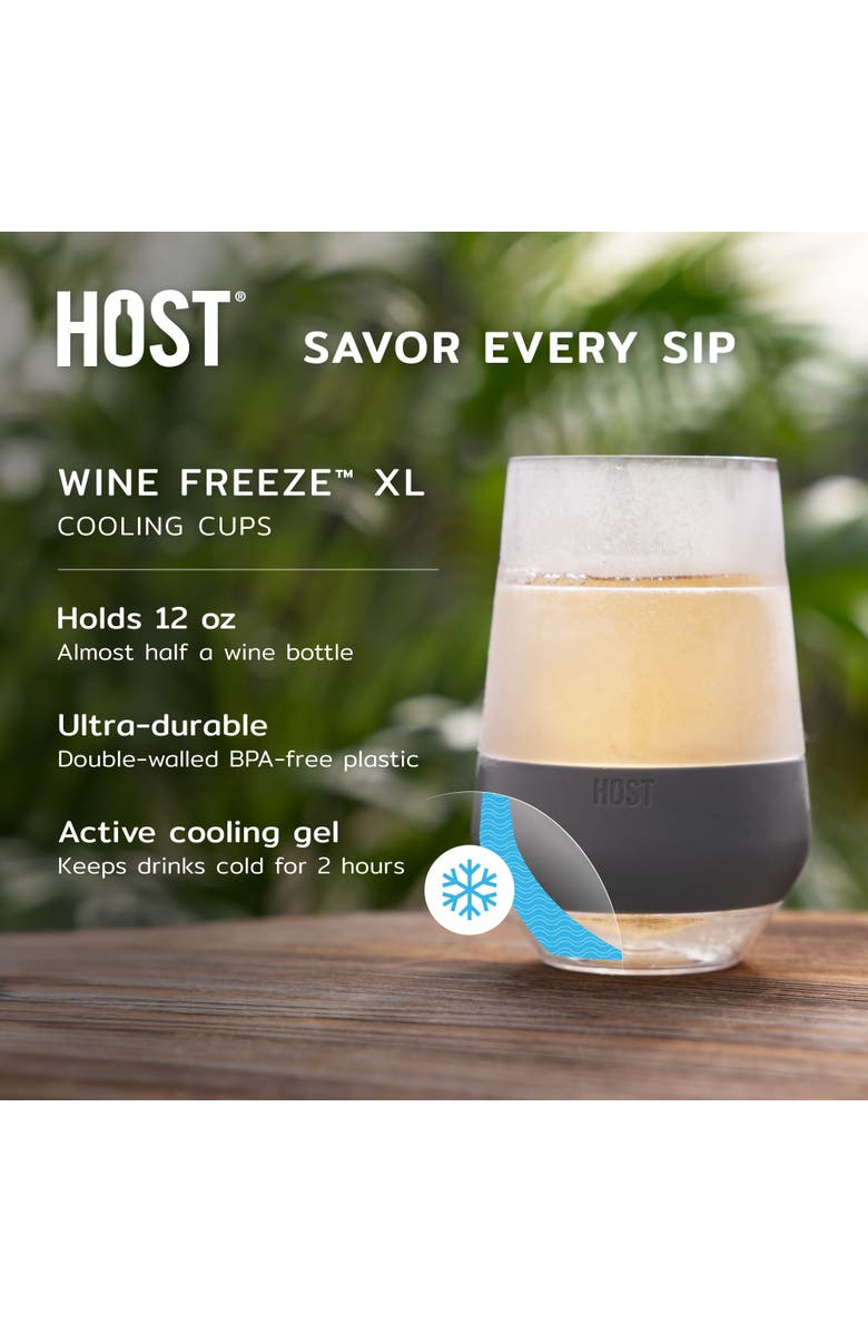 HOST Wine FREEZE XL Cooling Cup in Marble, Alternate, color, Clear