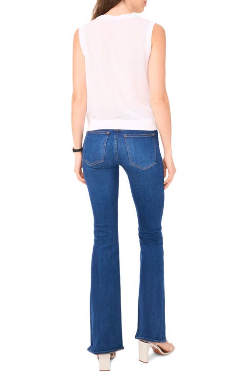 Halogen ® Sleeveless Button-up Sweater In White