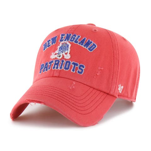 Men's '47  Red New England Patriots Seymoore Clean Up Adjustable Hat