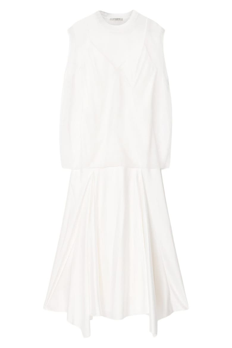 Ava A-Line Dress, Alternate, color, CHALK WHITE