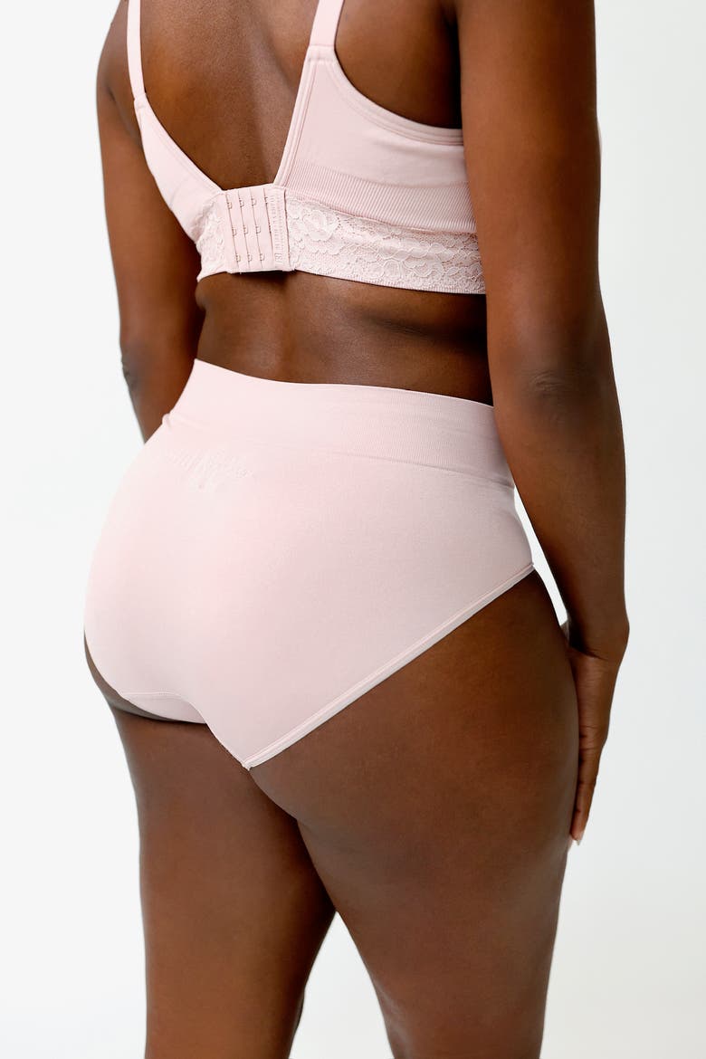 High Rise Bikini, Alternate, color, Petal