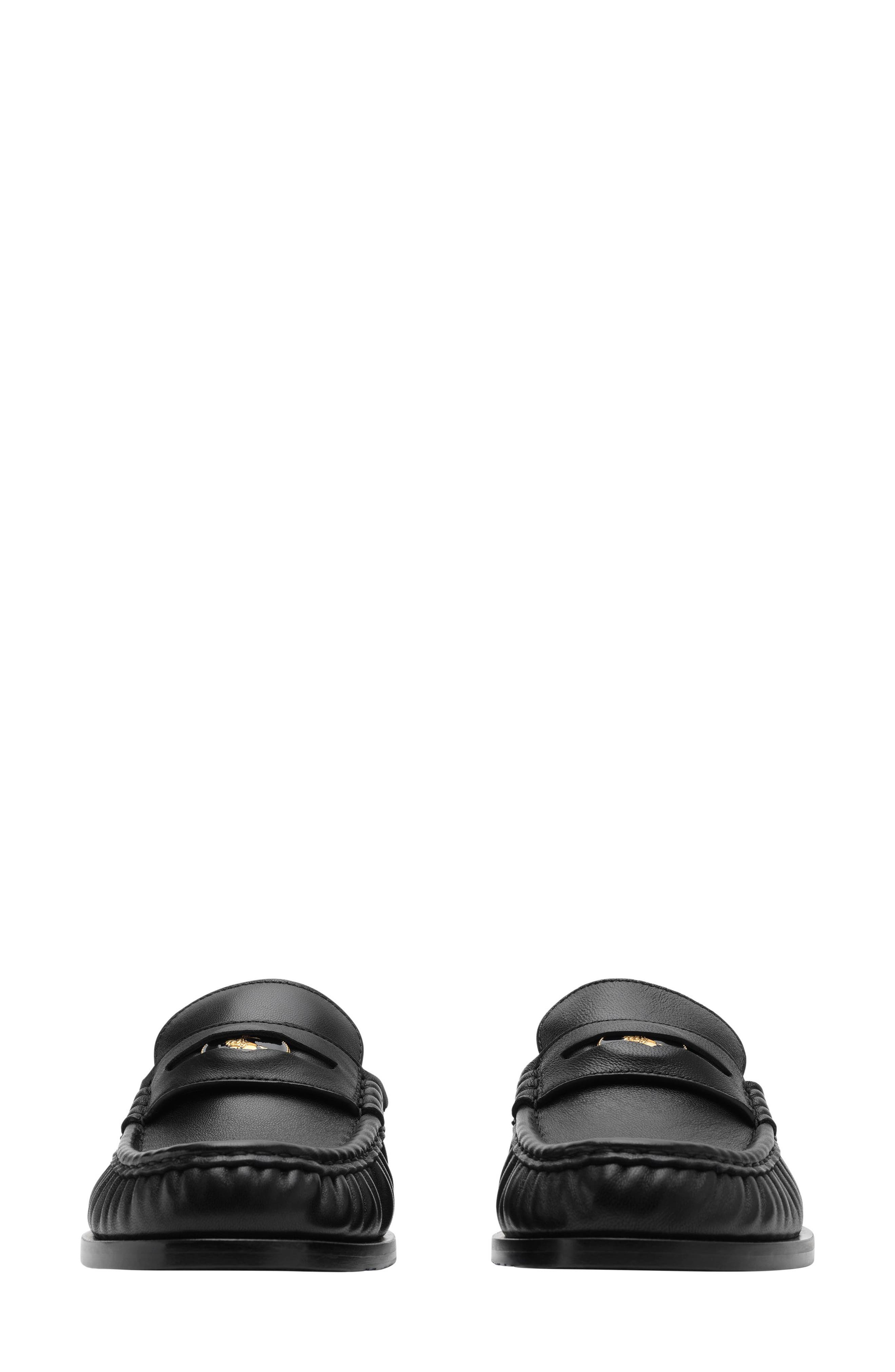 Burberry Cadet Loafer Mule, Alternate, color, Black