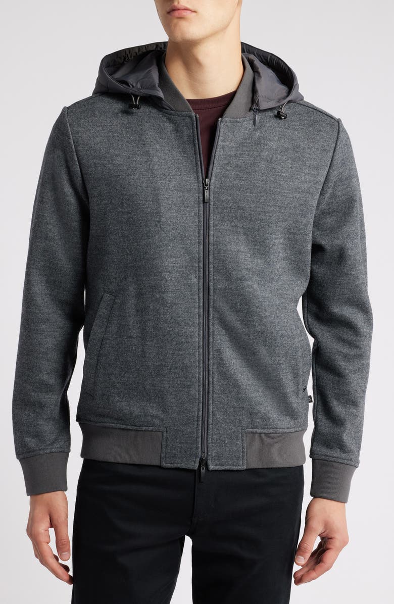 Robert Barakett Laureate BB Hooded Jacket, Alternate, color, Grey