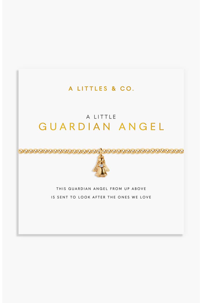 A Little 'Guardian Angel' Bracelet, Main, color, Gold Plated