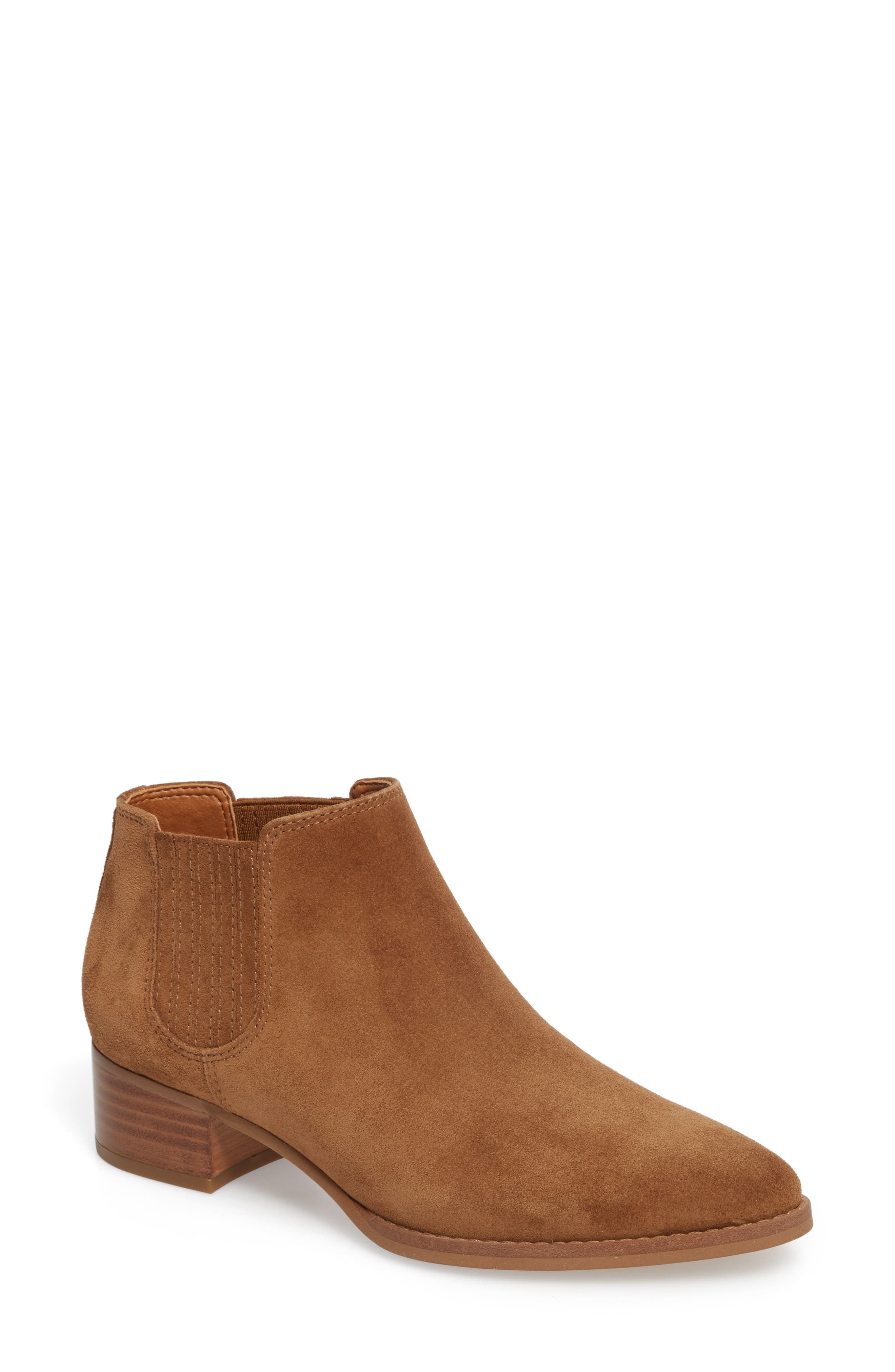 Seville Bootie, Main, color, TOASTED BARLEY SUEDE