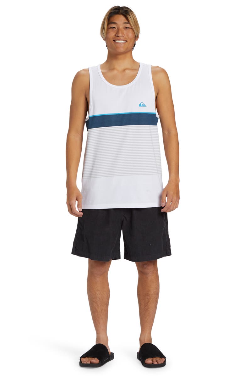 Quiksilver Tijuana Stripe Tank, Alternate, color, White