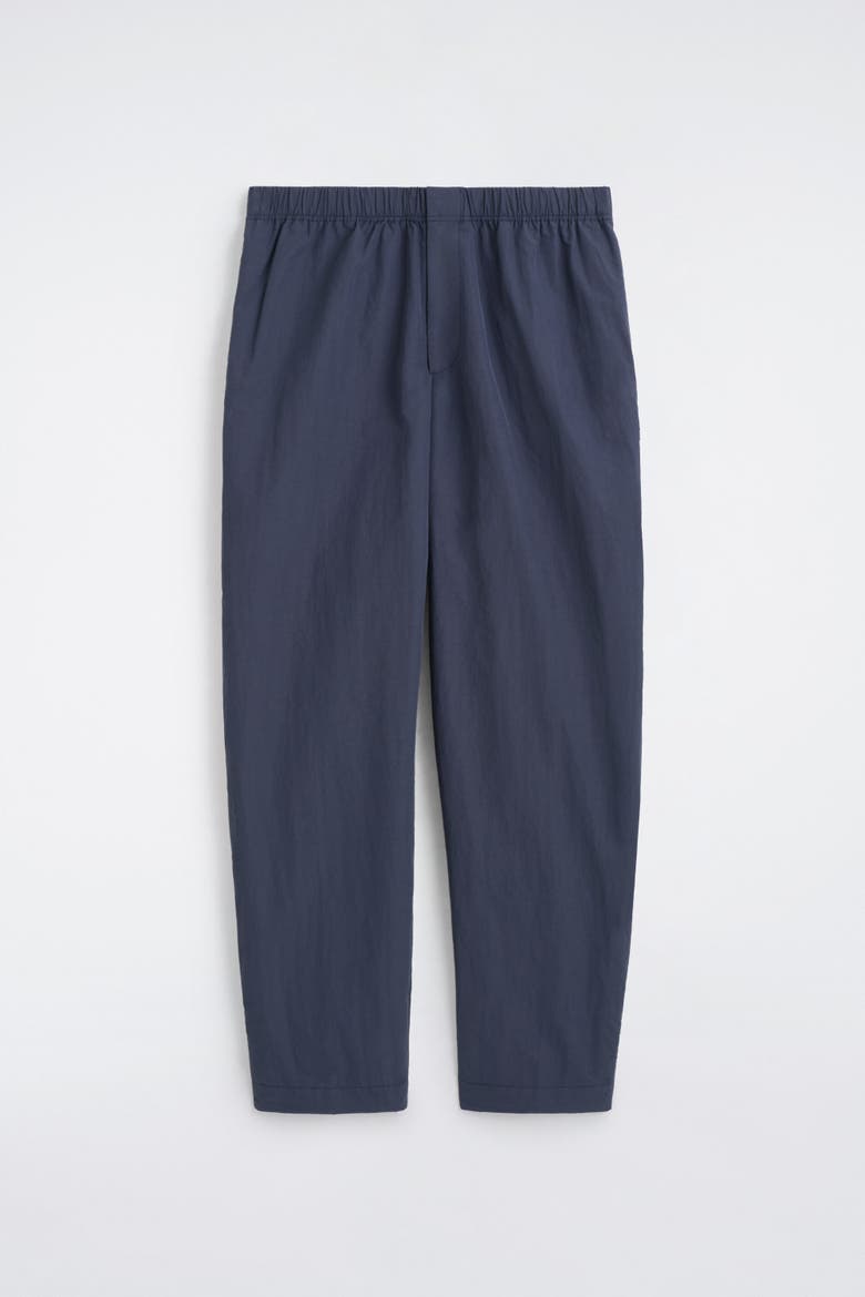 Zip-Detail Relaxed-Fit Straight-Leg Pants, Alternate, color, NAVY