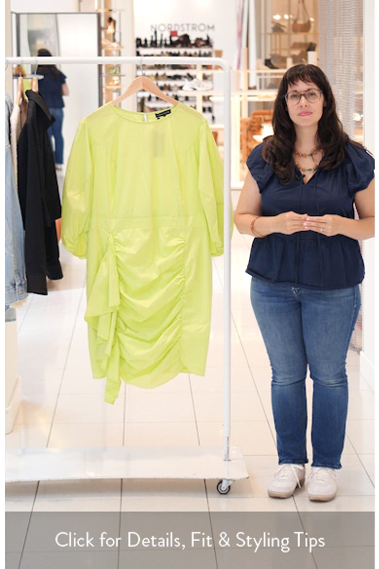Puff Sleeve Ruffle Dress video