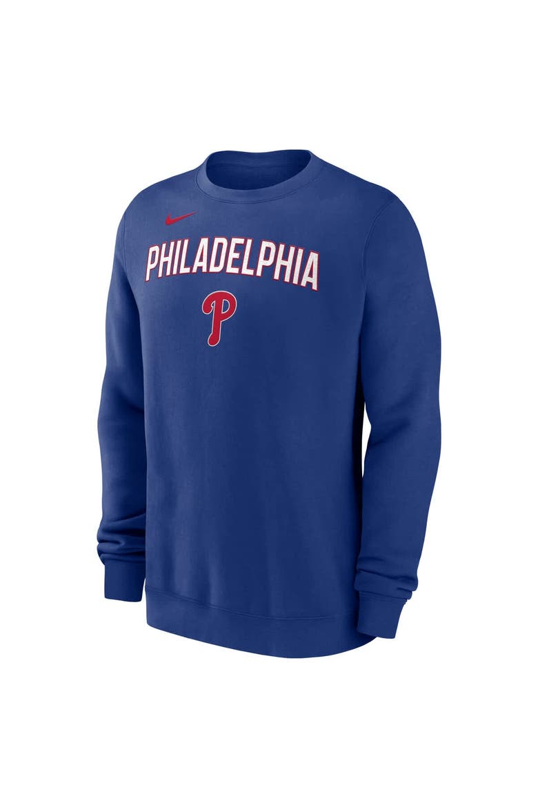 Men's Nike Royal Philadelphia Phillies Pullover Sweatshirt, Alternate, color, Royal