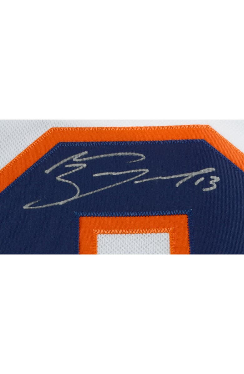 FANATICS AUTHENTIC Mathew Barzal New York Islanders Autographed White Adidas Authentic Jersey, Alternate, color,