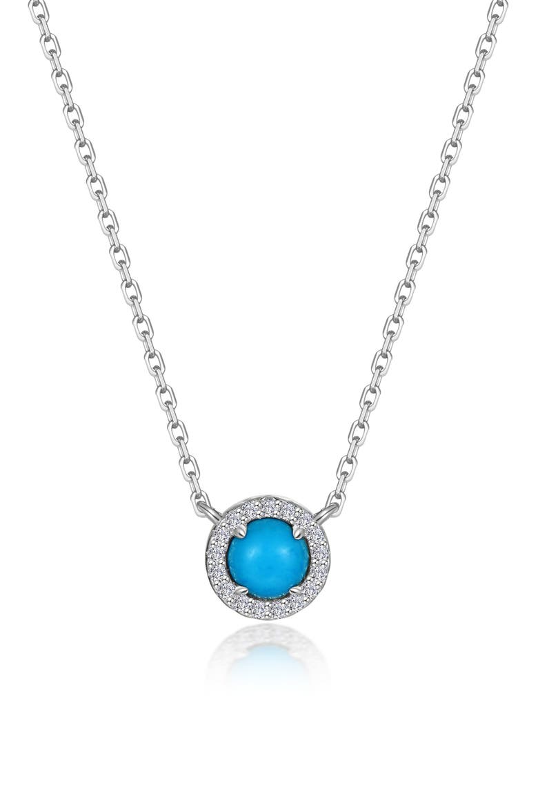 Reconstituted Turquoise Halo Necklace, Main, color, TURQUOISE