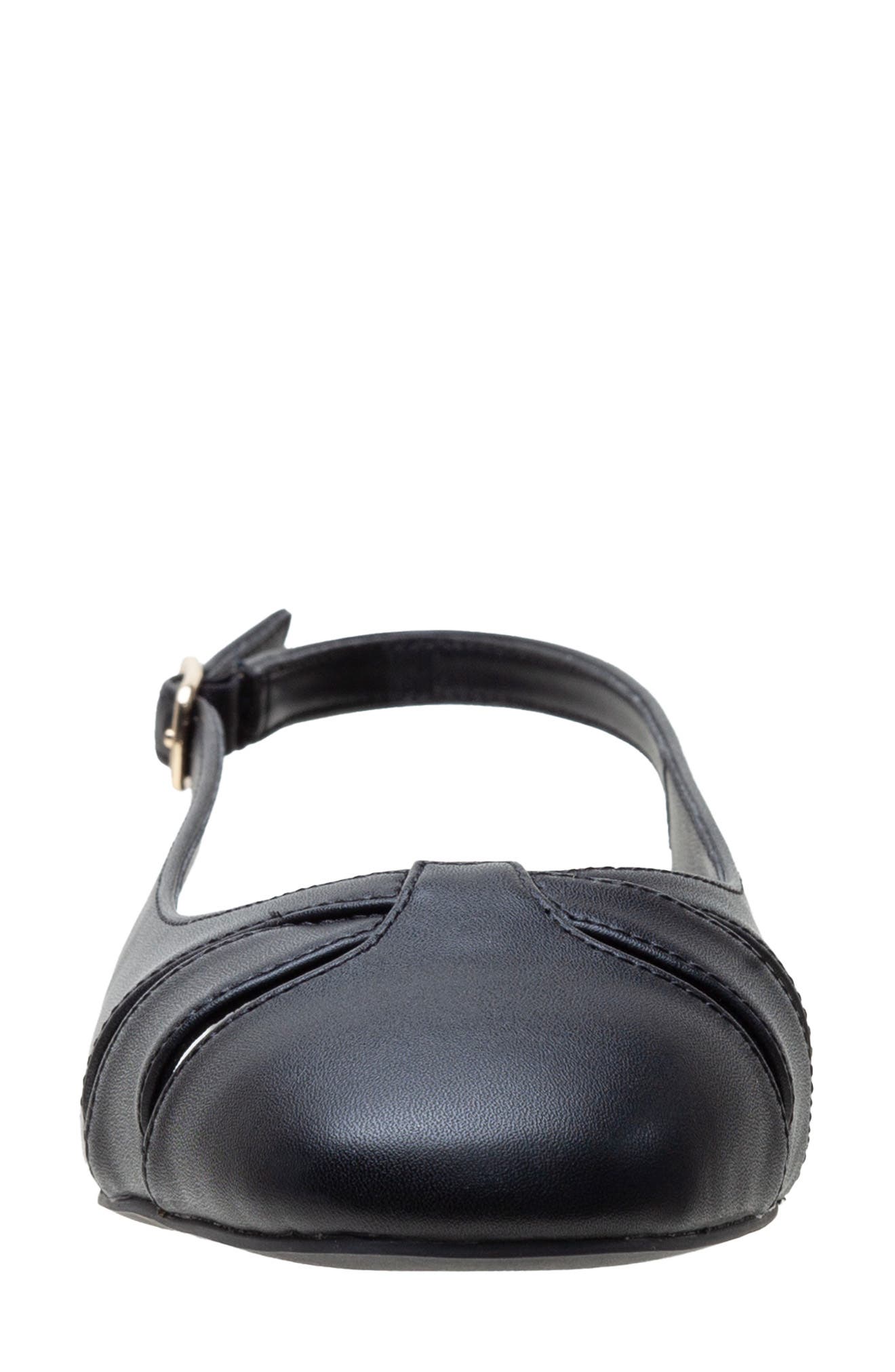 Linea Paolo Deena Slingback Flat, Alternate, color, Black