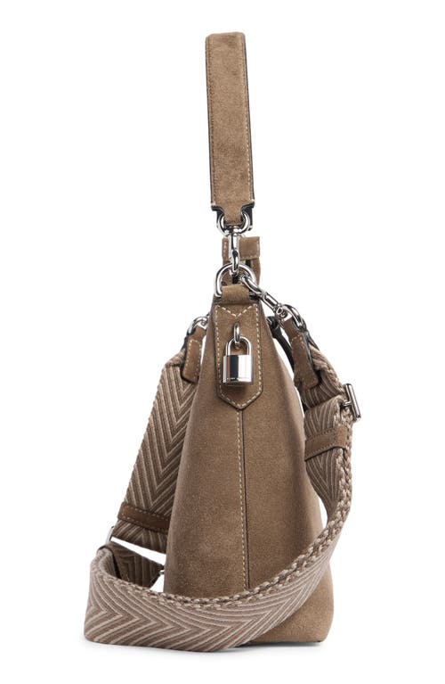 Marc Jacobs Drifter Suede Leather Large Hobo Bag In Brown