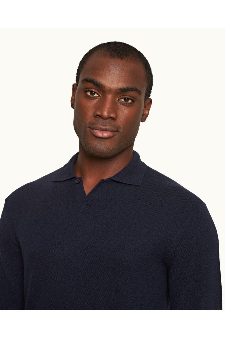 Bruno Cashmere Waffle Stitch Jumper, Alternate, color, NIGHT IRIS