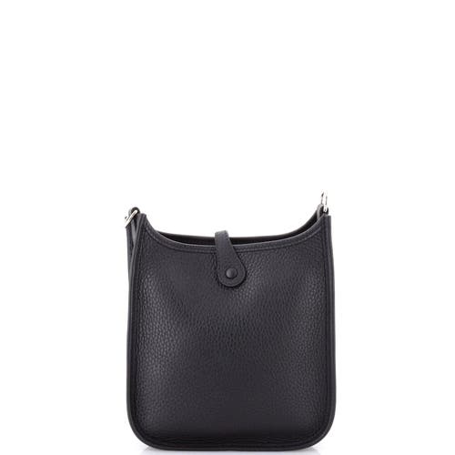 Pre-owned Hermes Hermes Evelyne Bag Gen Iii Clemence Tpm In Black
