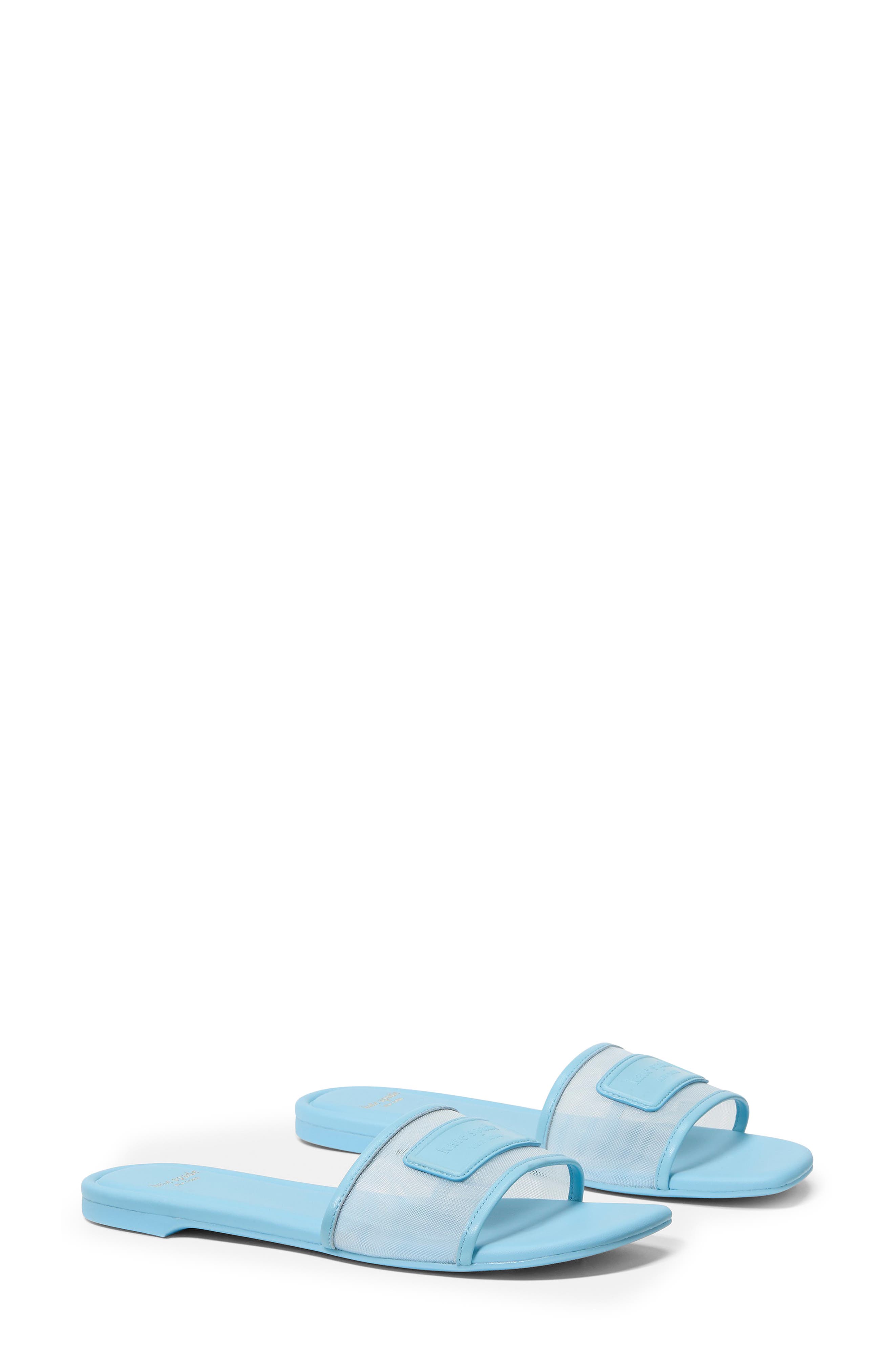 breezy mesh slide sandal, Alternate, color, PRISTINE POOL