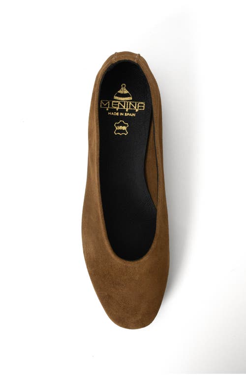 Menina Step Lucrecia Suede Ballet Flat In Brown