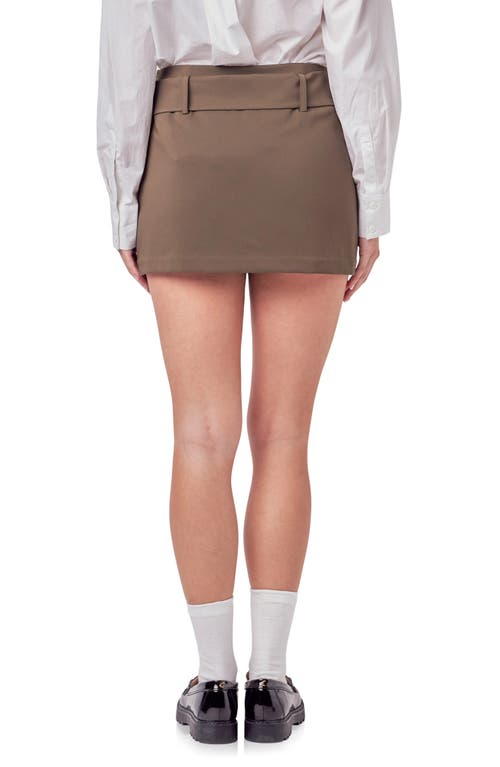 English Factory Belted Skort In Olive
