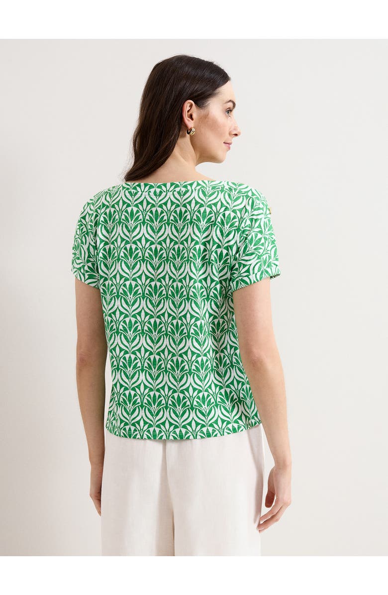 Phase Eight Suzie Short Sleeve Boat Neck Top, Alternate, color, Green