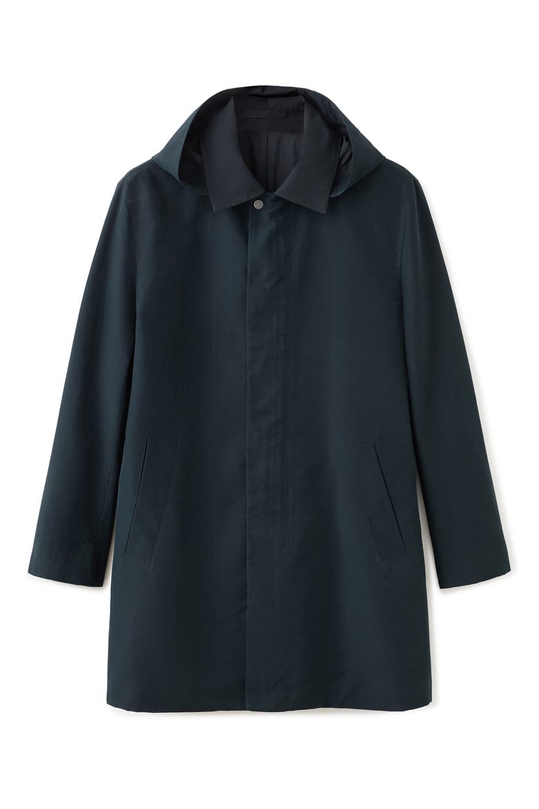 Water Repellent Parka with Removable Hood, Alternate, color, NAVY