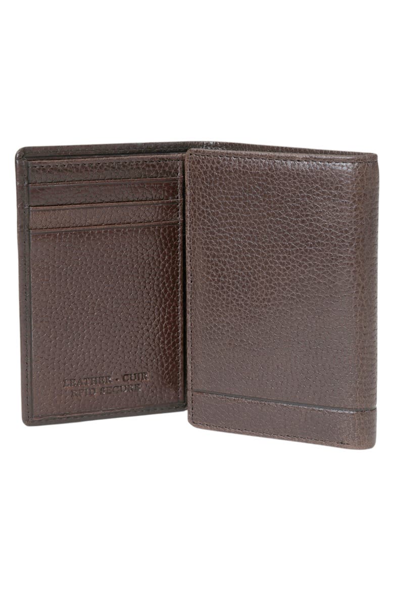 Fifth Ave RFID Leather Trifold Wallet, Alternate, color, BROWN