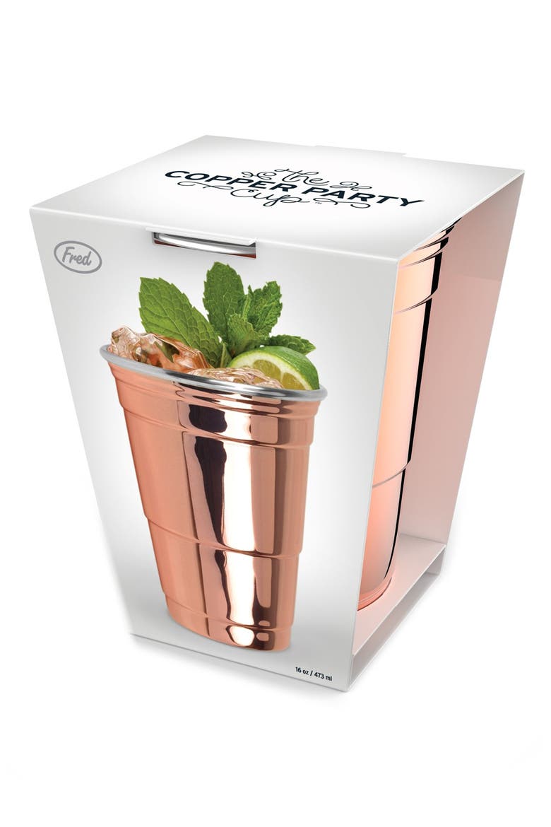 Copper Party Cup, Alternate, color, METALLIC RUST/ COPPER