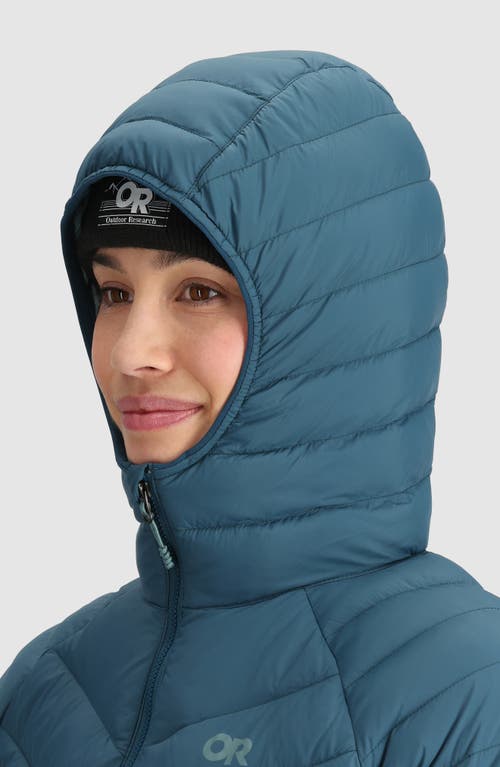 Outdoor Research Transcendent Water Resistant 800 Fill Power Down Coat In Blue