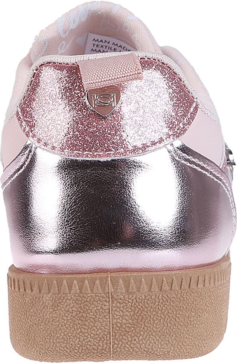 bebe Kids' Glitter Metallic Sneaker, Alternate, color,