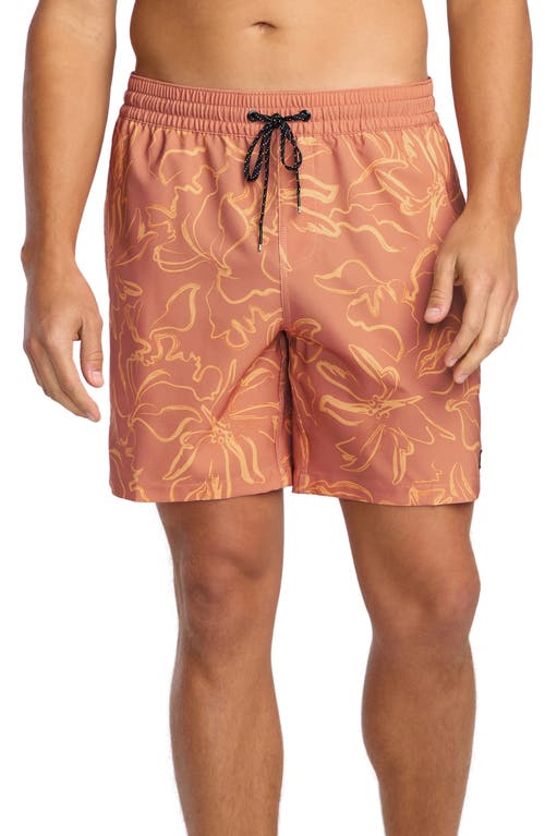 Billabong Sundays Layback Swim Trunks In Multi