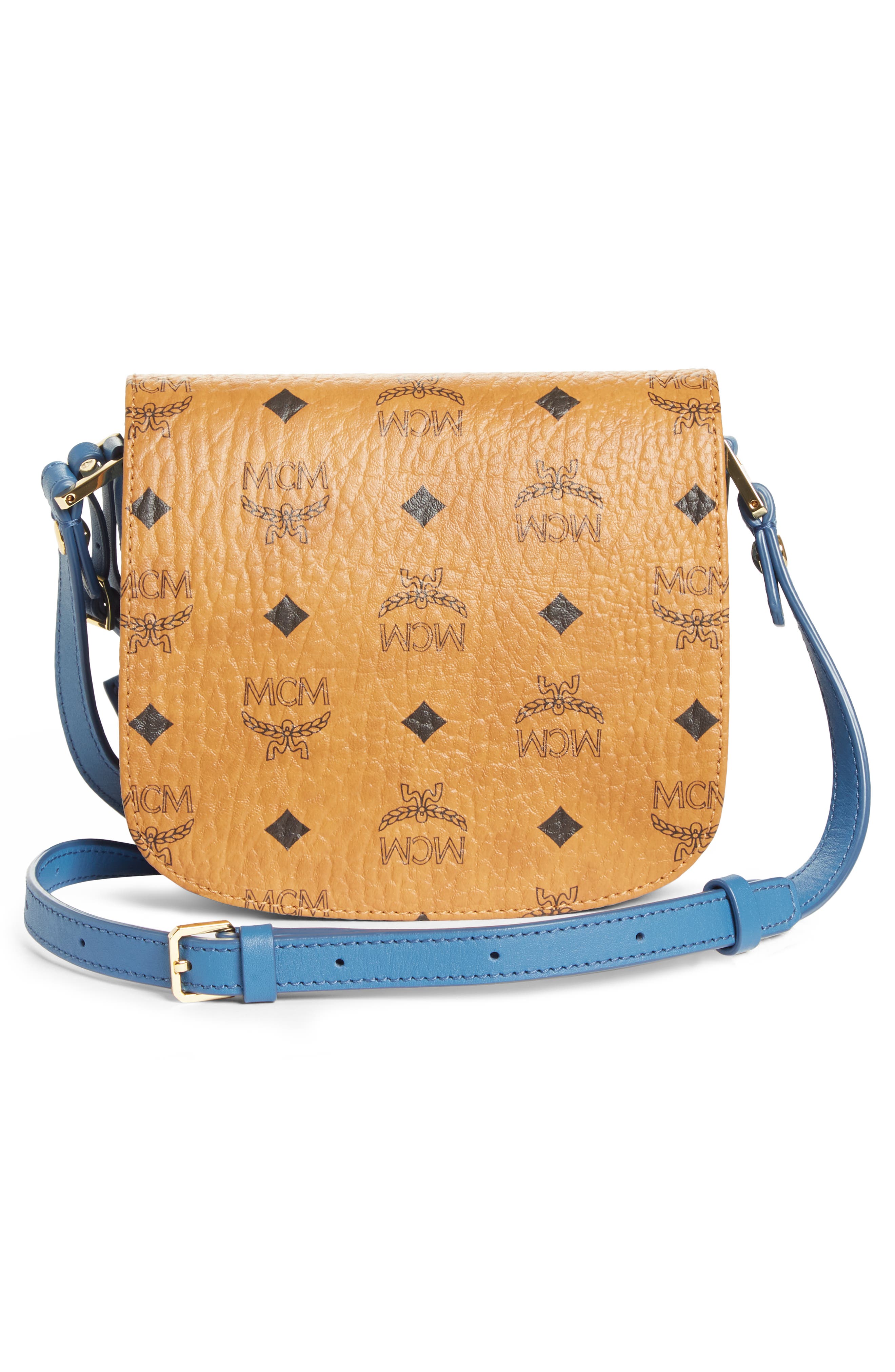 MCM Visetos Mini Shoulder Bag, Alternate, color, 