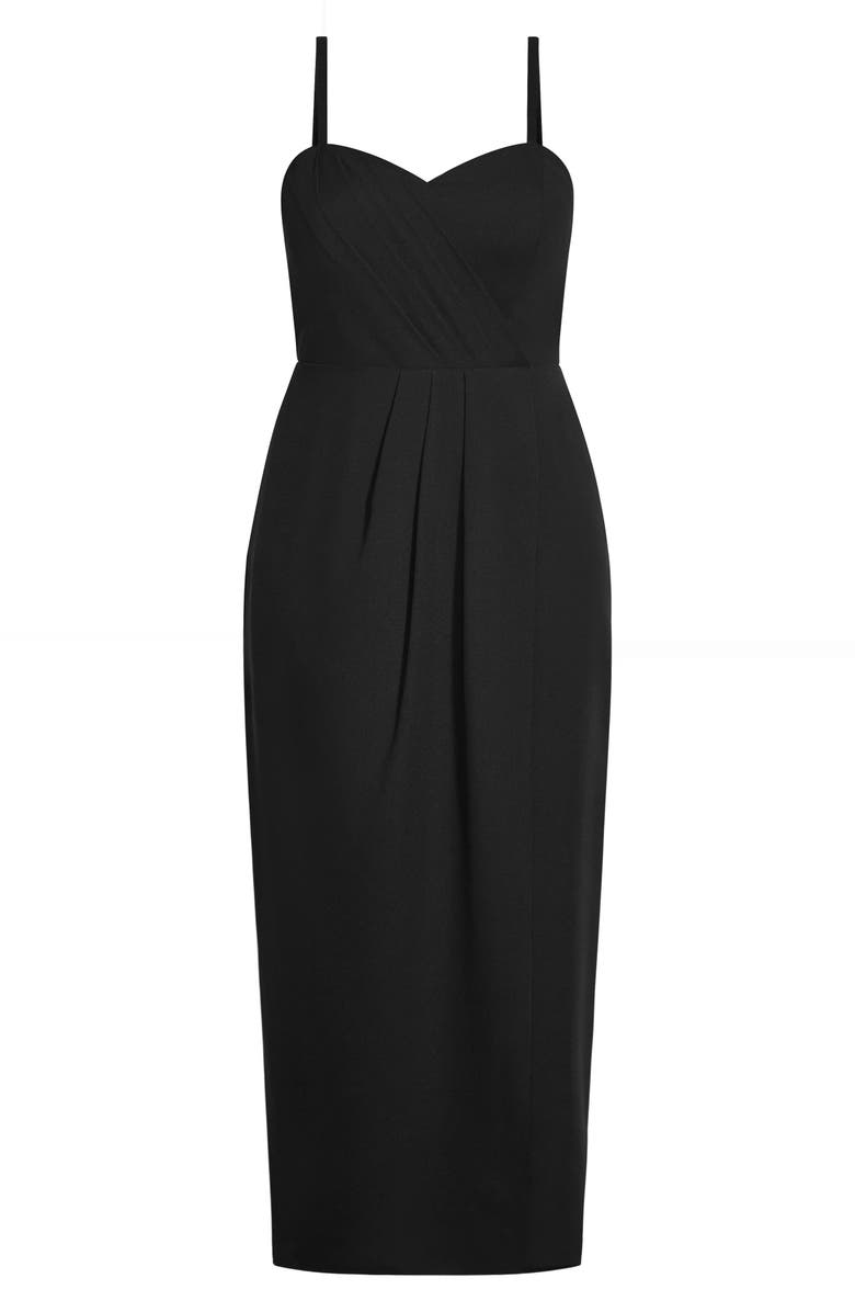 City Chic Drape Sleeveless Maxi Dress, Alternate, color, 
