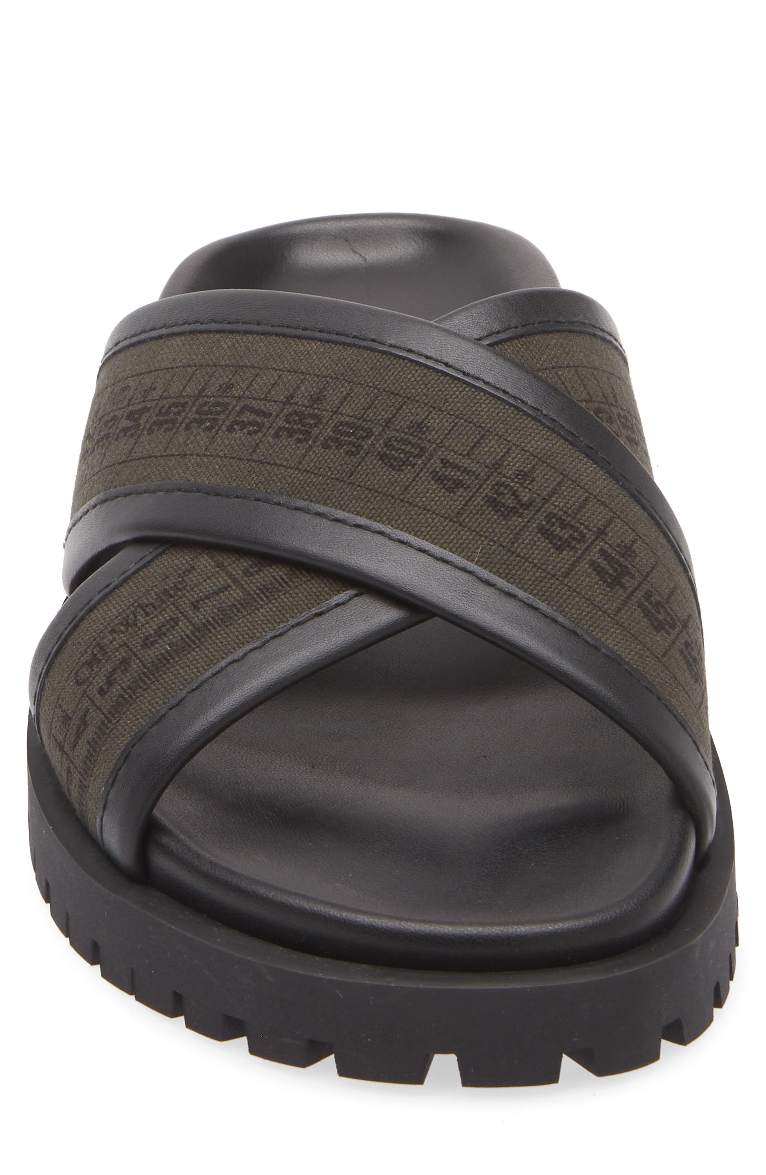 Off-White Chicago Crisscross Slide Sandal, Alternate, color, 