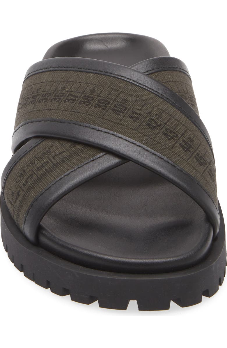 Off-White Chicago Crisscross Slide Sandal, Alternate, color,