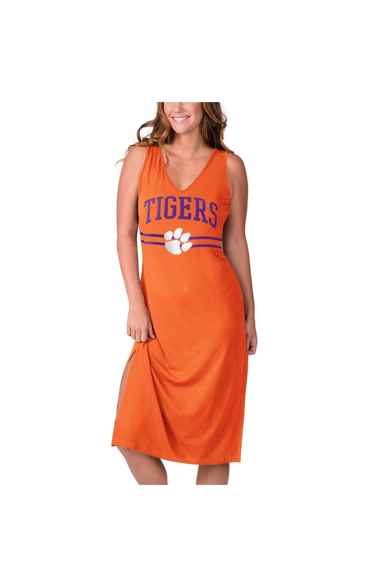 G-III 4HER BY CARL BANKS Women's G-III 4Her by Carl Banks Orange Clemson Tigers Training V-Neck Maxi Dress, Main, color, Orange