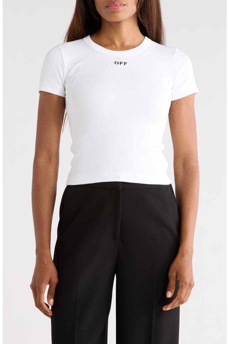 Fitted Tee, Main, color, BRIGHT WHITE