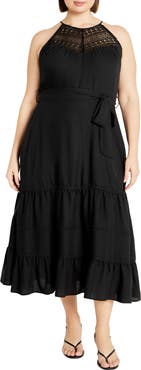 City Chic Alessia Sleeveless A-Line Dress