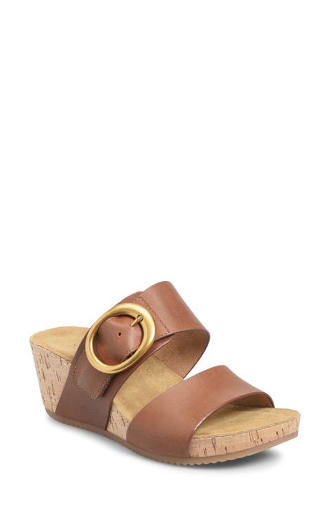Elizabeth Platform Wedge Slide Sandal (Women)