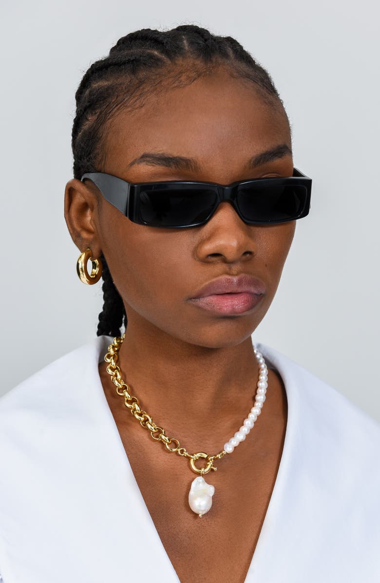 Éliou Caxias Freshwater Pearl & Chain Necklace, Alternate, color, 