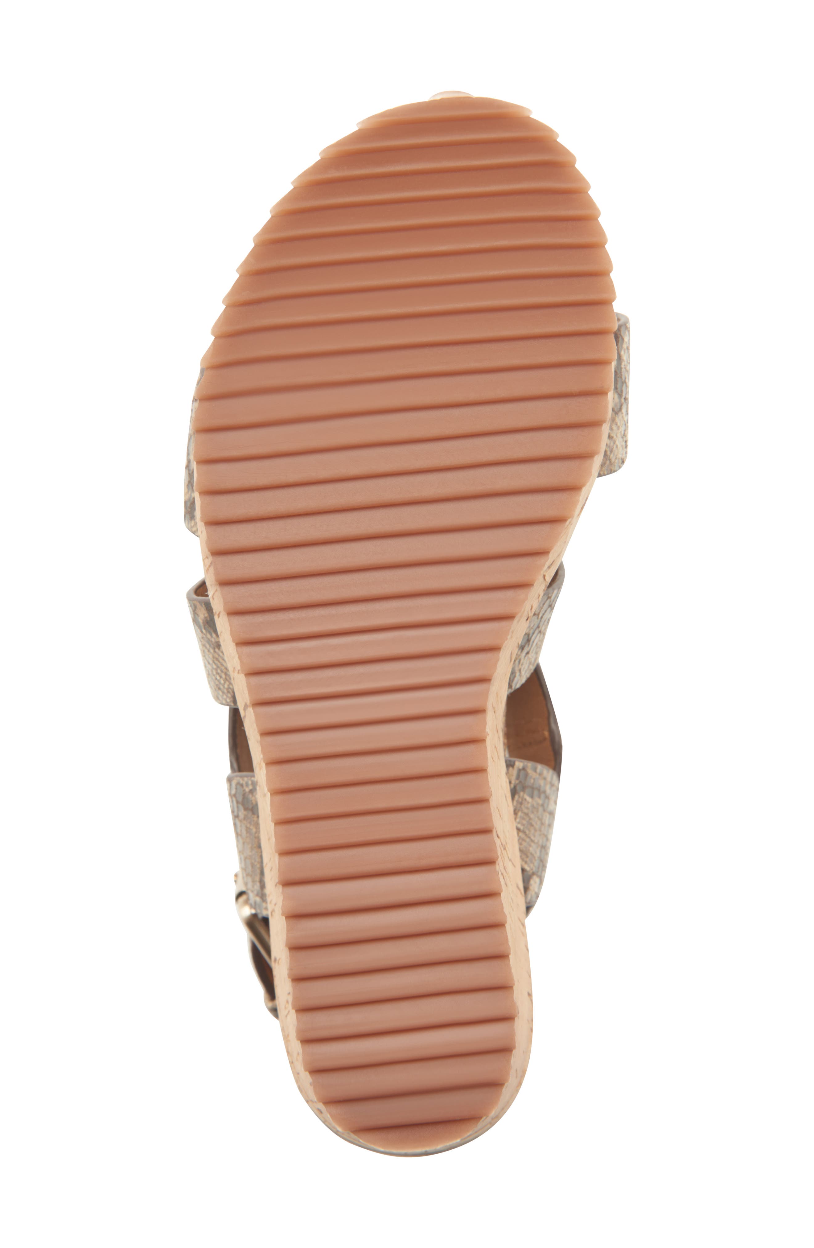 Haddison Platform Sandal, Alternate, color, TAUPE SNAKE