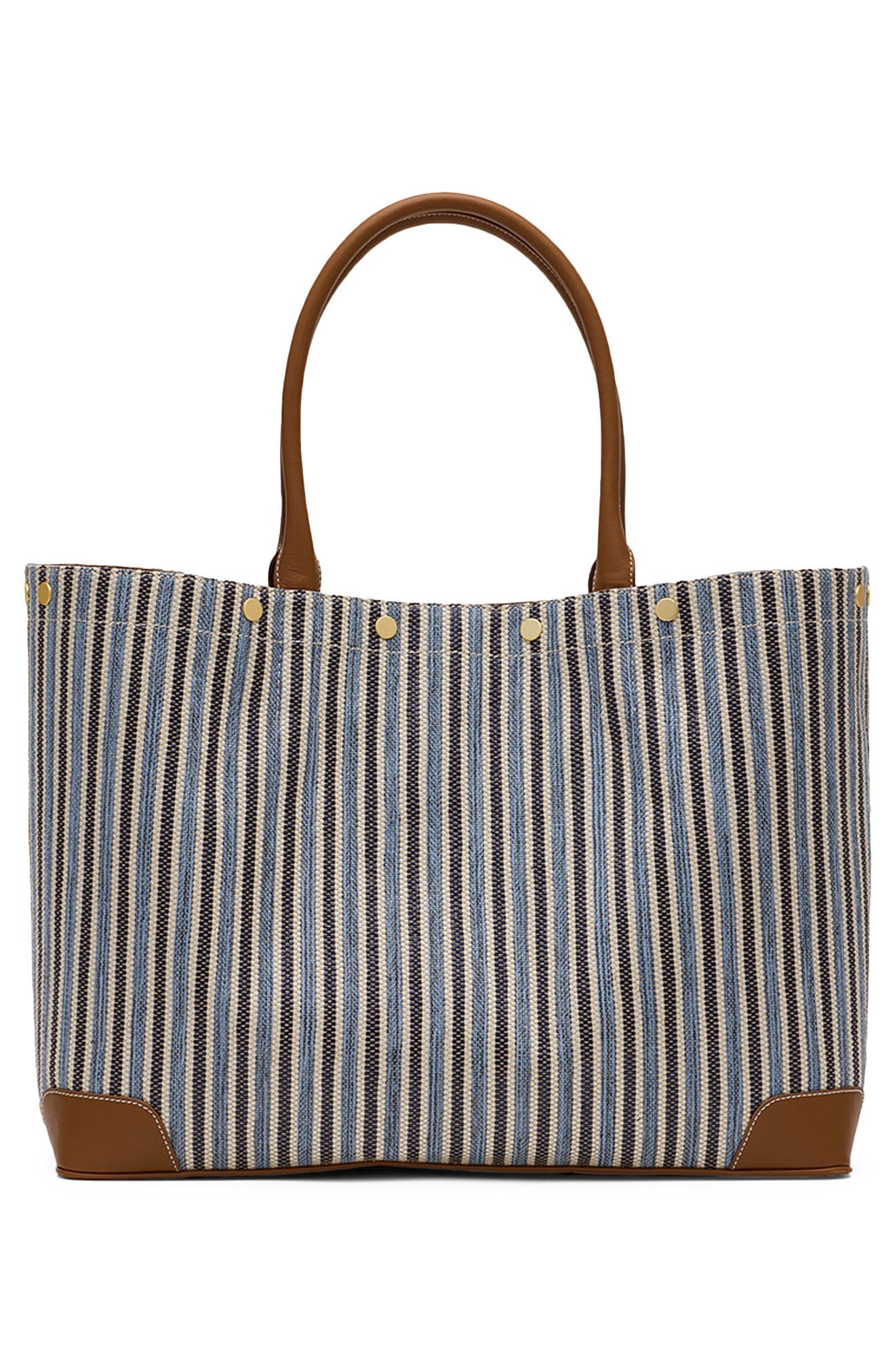 HAMMITT Olympia Woven Tote, Alternate, color, Cabana Blue/ Brushed Gold