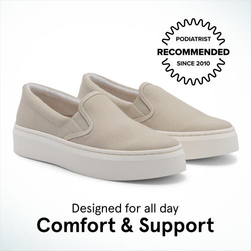 Abeo Jumpstreet Slip On In Beige Canvas - Regular