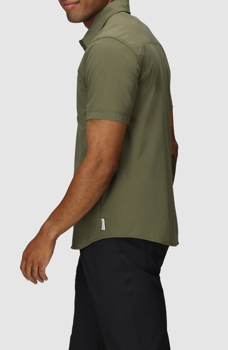 Outdoor Research Astroman Short Sleeve Sun Shirt, Alternate, color, Ranger Green