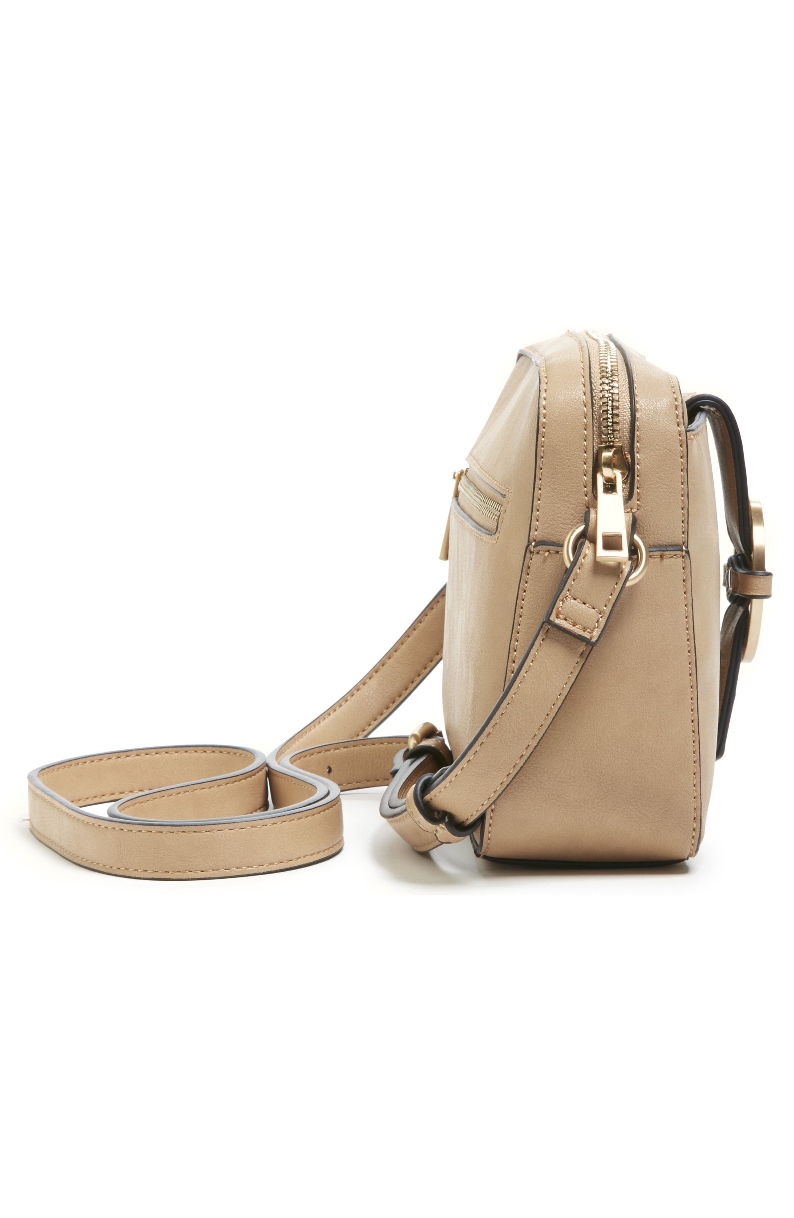 Sole Society Faux Leather Camera Crossbody Bag, Alternate, color, 