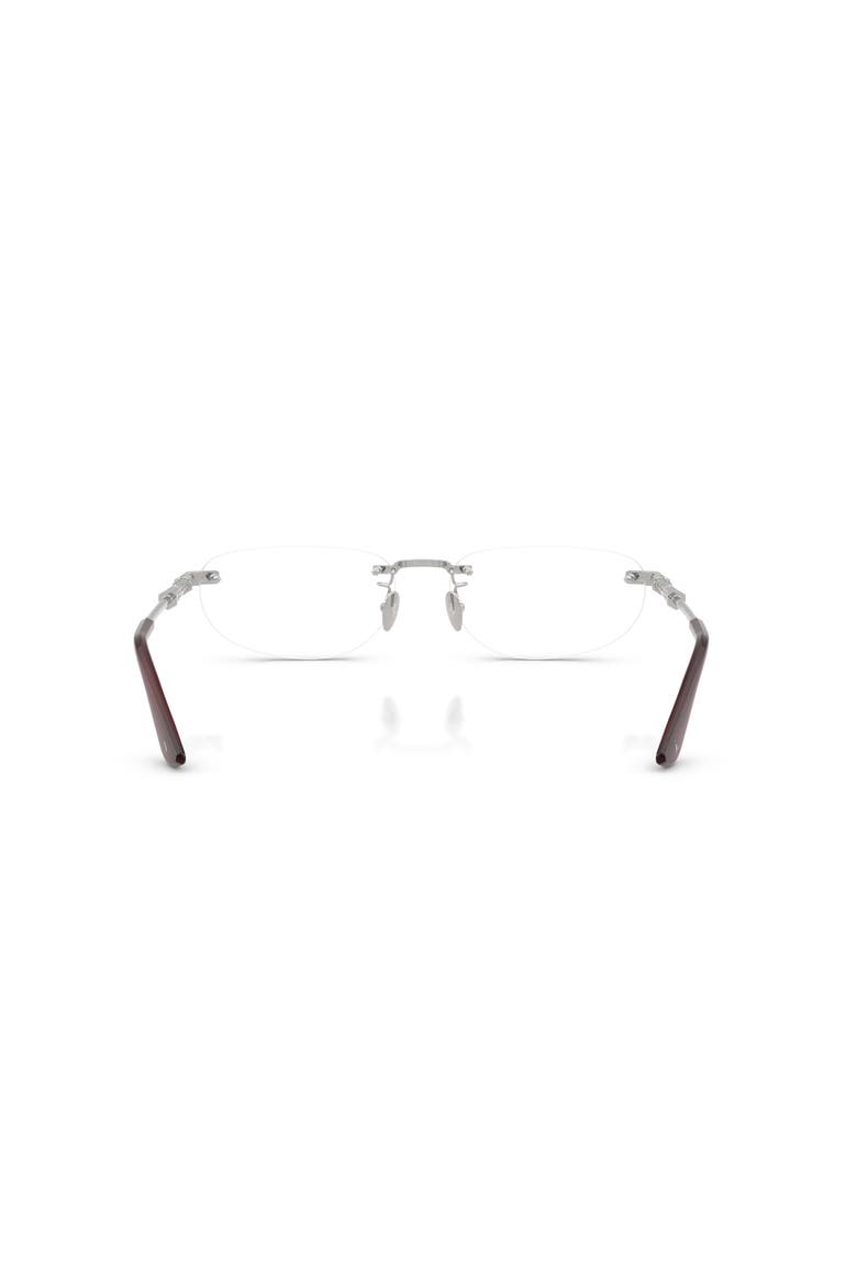 59mm Rectangle optical glasses, Alternate, color, Silver